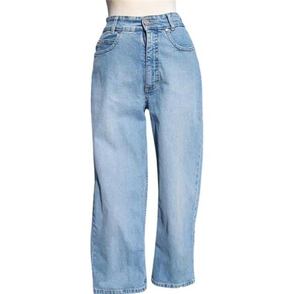 CAMBIO Blue Crop Demin Pant 008700 Italy - Picture 1 of 4